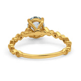 14K Gold 1.29ct Oval G SI Diamond Engagement Ring Size 6.5