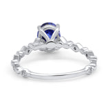 14K Gold 1.29ct Oval G SI Diamond Engagement Ring Size 6.5