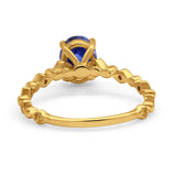 14K Gold 1.29ct Oval G SI Diamond Engagement Ring Size 6.5