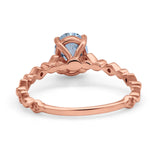 14K Gold 1.29ct Oval G SI Diamond Engagement Ring Size 6.5