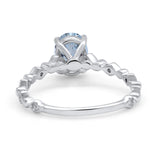14K Gold 1.29ct Oval G SI Diamond Engagement Ring Size 6.5