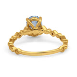 14K Gold 1.29ct Oval G SI Diamond Engagement Ring Size 6.5