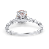 14K Gold 1.29ct Oval G SI Diamond Engagement Ring Size 6.5