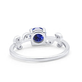 14K Gold 0.87ct Round G SI Diamond Engagement Ring Size 6.5