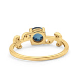 14K Gold 0.87ct Round G SI Diamond Engagement Ring Size 6.5
