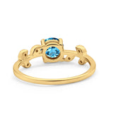 14K Gold 0.87ct Round G SI Diamond Engagement Ring Size 6.5