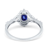 14K Gold Oval 0.95ct G SI Vintage Diamond Engagement Ring Size 6.5