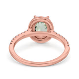14K Gold 0.93ct Oval G SI Diamond Engagement Ring Size 6.5