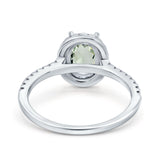 14K Gold 0.93ct Oval G SI Diamond Engagement Ring Size 6.5