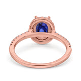 14K Gold 0.93ct Oval G SI Diamond Engagement Ring Size 6.5