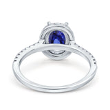 14K Gold 0.93ct Oval G SI Diamond Engagement Ring Size 6.5