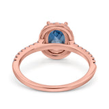 14K Gold 0.93ct Oval G SI Diamond Engagement Ring Size 6.5