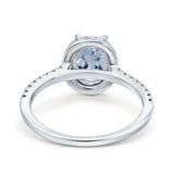 14K Gold 0.93ct Oval G SI Diamond Engagement Ring Size 6.5
