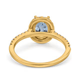14K Gold 0.93ct Oval G SI Diamond Engagement Ring Size 6.5