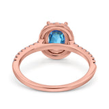 14K Gold 0.93ct Oval G SI Diamond Engagement Ring Size 6.5