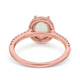 14K Gold 0.93ct Oval G SI Diamond Engagement Ring Size 6.5
