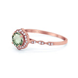 14K Gold 0.99ct Round Petite Dainty 6mm G SI Diamond Engagement Wedding Ring