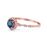 14K Gold 0.99ct Round Petite Dainty 6mm G SI Diamond Engagement Wedding Ring