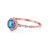 14K Gold 0.99ct Round Petite Dainty 6mm G SI Diamond Engagement Wedding Ring