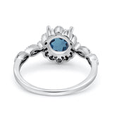 14K Gold Round Vintage Art Deco 1.44ct G SI Diamond Engagement Ring Size 6.5