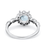14K Gold Round Vintage Art Deco 1.44ct G SI Diamond Engagement Ring Size 6.5