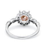 14K Gold Round Vintage Art Deco 1.44ct G SI Diamond Engagement Ring Size 6.5