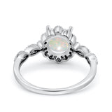 14K Gold Round Vintage Art Deco 1.44ct G SI Diamond Engagement Ring Size 6.5