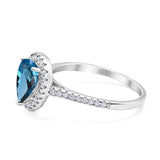 14K Gold 1.48ct Teardrop Pear 8mmx6mm G SI Diamond Engagement Wedding Ring