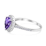 14K Gold 1.48ct Teardrop Pear 8mmx6mm G SI Diamond Engagement Wedding Ring