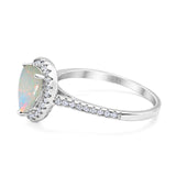 14K Gold 1.48ct Teardrop Pear 8mmx6mm G SI Diamond Engagement Wedding Ring