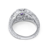 14K Gold 0.15ct Round Antique Style 5mm G SI Diamond Engagement Wedding Ring