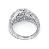 14K Gold 0.15ct Round Antique Style 5mm G SI Diamond Engagement Wedding Ring