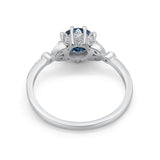 14K Gold 1.34ct Round Art Deco Fashion 7mm G SI Diamond Engagement Wedding Ring