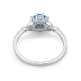14K Gold 1.34ct Round Art Deco Fashion 7mm G SI Diamond Engagement Wedding Ring