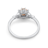 14K Gold 1.34ct Round Art Deco Fashion 7mm G SI Diamond Engagement Wedding Ring