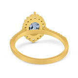 14K Gold 1.53ct Oval G SI Diamond Engagement Ring