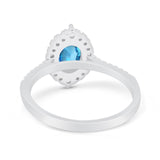 14K Gold 1.53ct Oval G SI Diamond Engagement Ring
