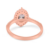 14K Gold 1.53ct Oval G SI Diamond Engagement Ring