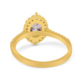 14K Gold 1.53ct Oval G SI Diamond Engagement Ring