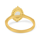 14K Gold 1.53ct Oval G SI Diamond Engagement Ring