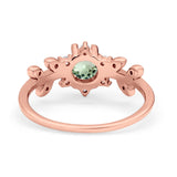 14K Gold Round G SI 1.02ct Diamond Engagement Ring