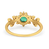14K Gold Round G SI 1.02ct Diamond Engagement Ring