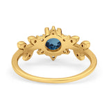 14K Gold Round G SI 1.02ct Diamond Engagement Ring