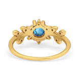 14K Gold Round G SI 1.02ct Diamond Engagement Ring