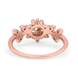 14K Gold Round G SI 1.02ct Diamond Engagement Ring