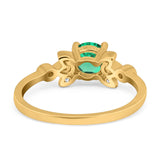 14K Gold 1.37ct Round 7mm G SI Diamond Engagement Wedding Ring