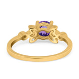 14K Gold 1.37ct Round 7mm G SI Diamond Engagement Wedding Ring