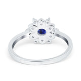 14K Gold 1.01ct Round 6mm G SI Art Deco Diamond Engagement Wedding Ring
