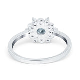 14K Gold 1.01ct Round 6mm G SI Art Deco Diamond Engagement Wedding Ring