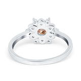 14K Gold 1.01ct Round 6mm G SI Art Deco Diamond Engagement Wedding Ring